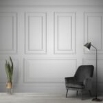 Majestic Moulding Wallpaper for Living Room