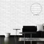 White Brick Roll wallpaper