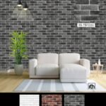 Gray Brick Roll wallpaper