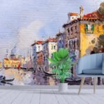 Venice City Reflections Living Room Wall Artistry Décor