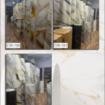 Grey Natural Marble Sheet Design | Waterproof PVC Wall Panel