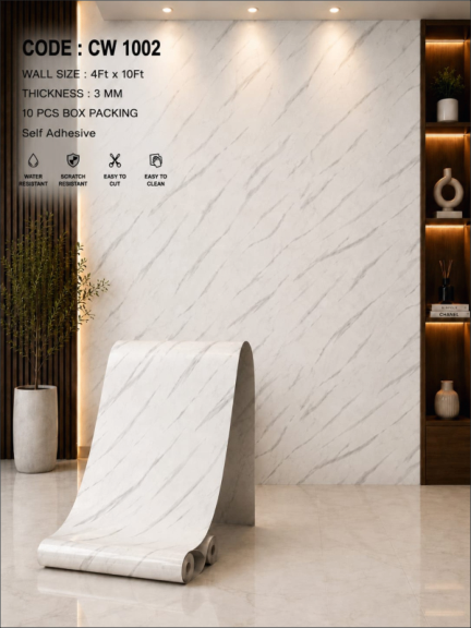 Grey Gold Luxury Marble Texture | Waterproof Wall Panel