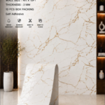 White Black Gold Marble Texture | Premium Marble Wallpaper Roll