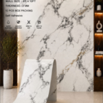 White Grey Natural Marble Design | Premium Self Adhesive Sheet