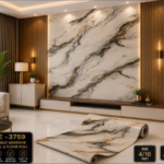 Grey Gold Luxury Marble Texture | Waterproof Wall Panel