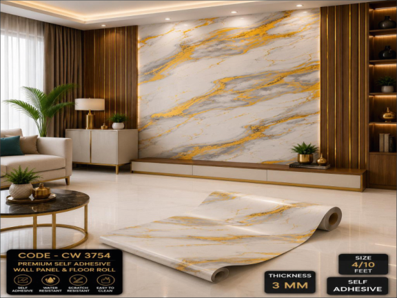 White Blue Marble Sheet Texture | Self Adhesive PVC Wall Panel