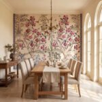 petals of persia heritage wallpaper dining room