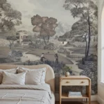 sukoon grey wallpaper bedroom