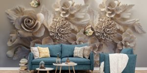 3D Flower Wallpaper for Wall