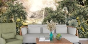 A waterfall in the jungle